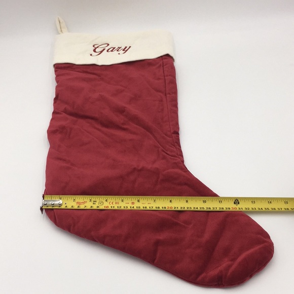 Pottery Barn Velvet Christmas Stocking Xmas “Gary” - Picture 9 of 10